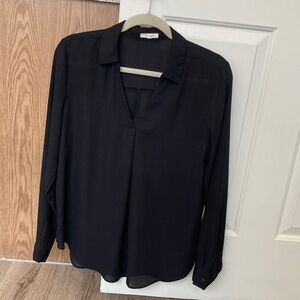 Maurice’s black collared blouse L